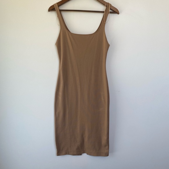 Zara Trafaluc Tan Bodycon Dress in S - Picture 2 of 4